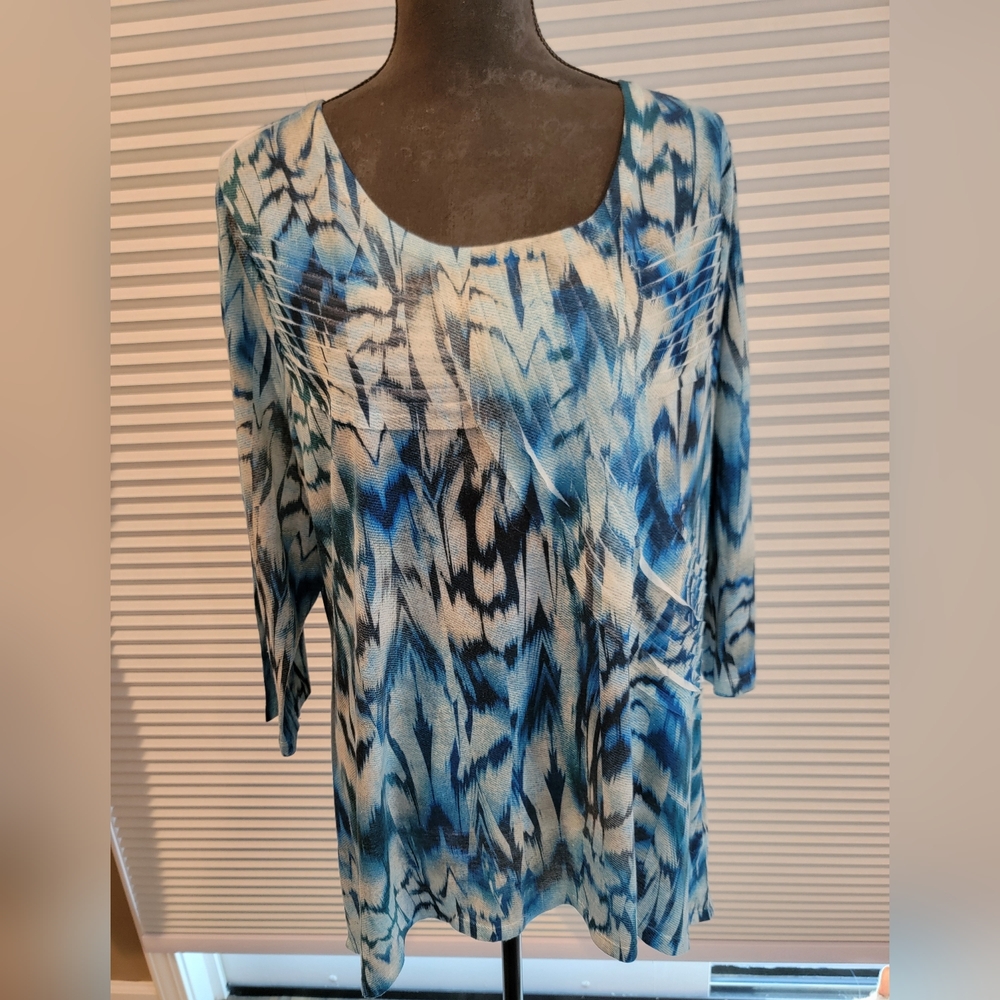 Chico's Vibrant Blue Pullover Top